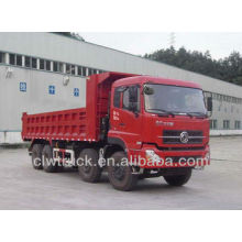 Camión de volcado caliente de la venta 8x4, camión volquete de la mano izquierda del dongfeng